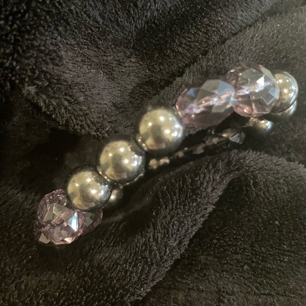 6-Piece Bracelet Stack Bundle Beaded & Rhinestone… - image 6